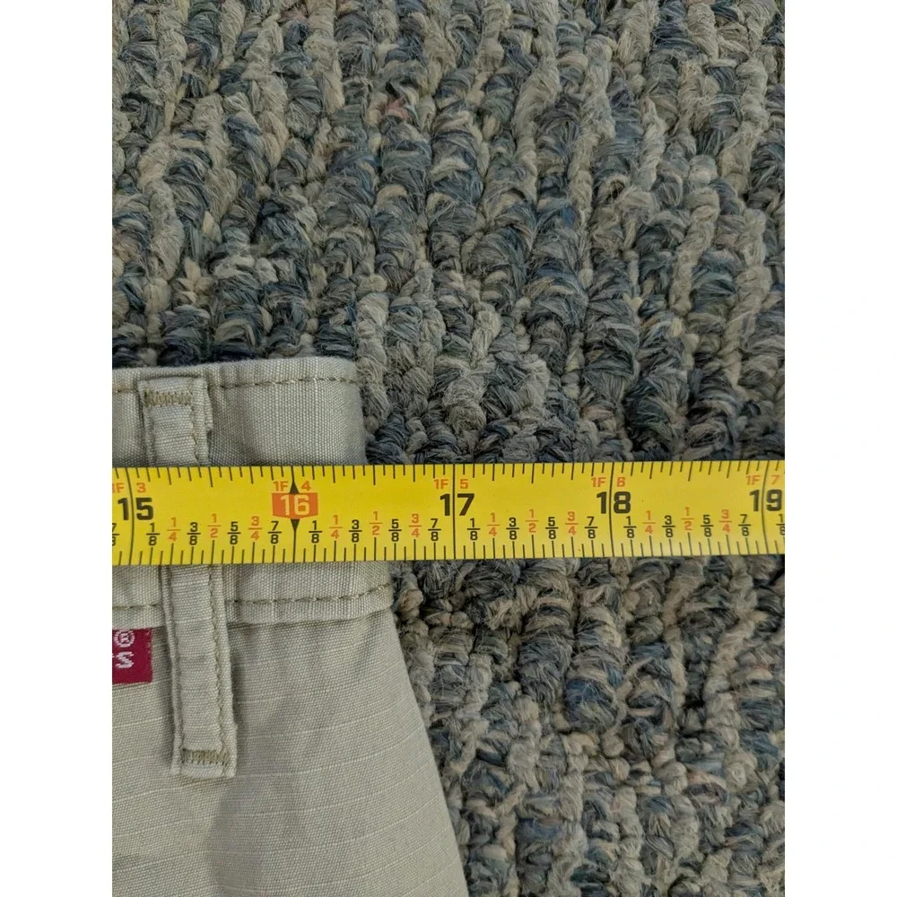 Levis Mens Cargo Shorts Tan Khaki Ripstop Cotton W32 23251-0009